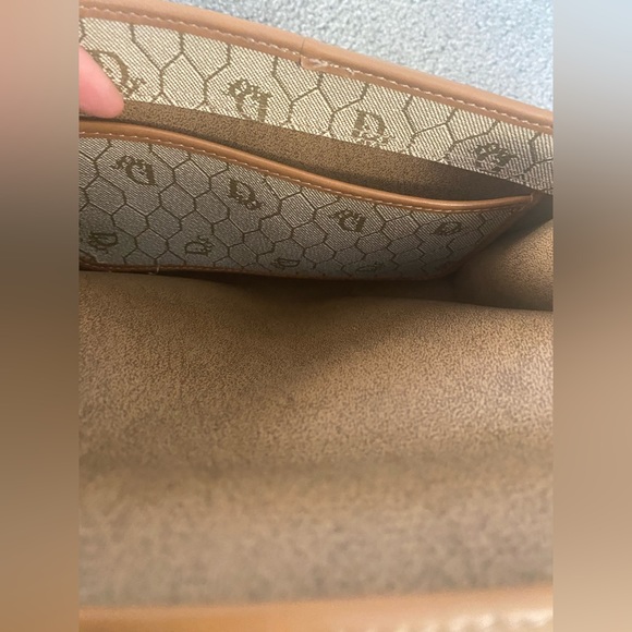 Vintage Dior Honeycomb Canvas Leather Crossbody Bag - Picture 2 of 13